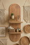 Hanah Home Estantería de Pared Artmtkwll2D - Oak